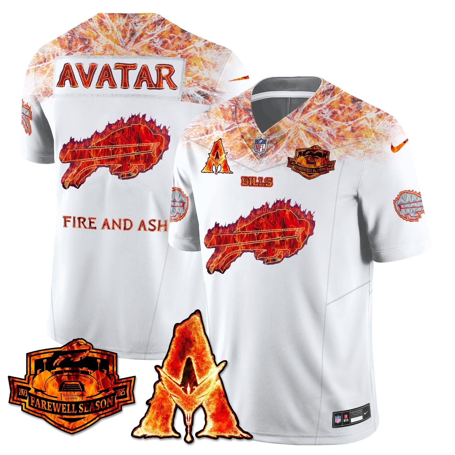 BUF x Avatar 3 Fire and Ash Jersey - Stitched