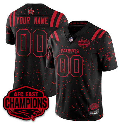 Custom NE 'Stranger Things' AFC East Division Champions Vapor Limited Jersey - All Stitched