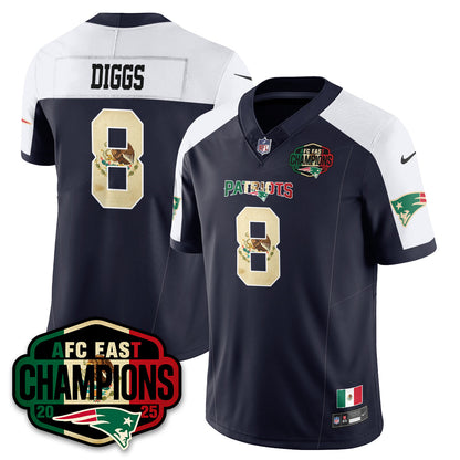 NE Mexico AFC East Division Champions Vapor Limited Jersey - All Stitched