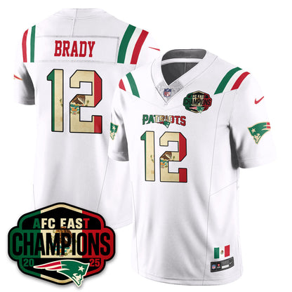 NE Mexico AFC East Division Champions Vapor Limited Jersey - All Stitched