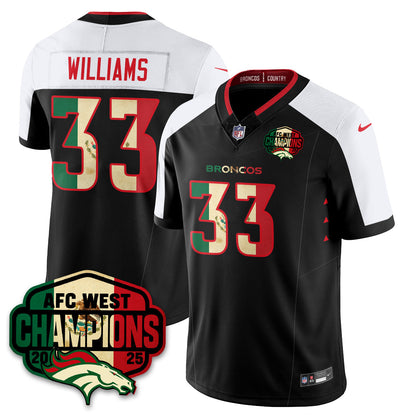DEN Mexico AFC West Division Champions Vapor Limited Jersey - All Stitched