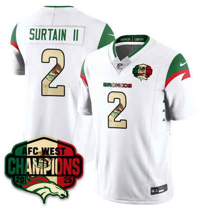 DEN Mexico AFC West Division Champions Vapor Limited Jersey - All Stitched
