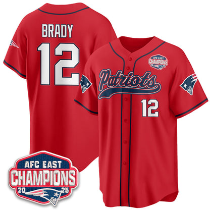 NE AFC East Division Champions Vapor Limited Baseball Jersey - All Stitched
