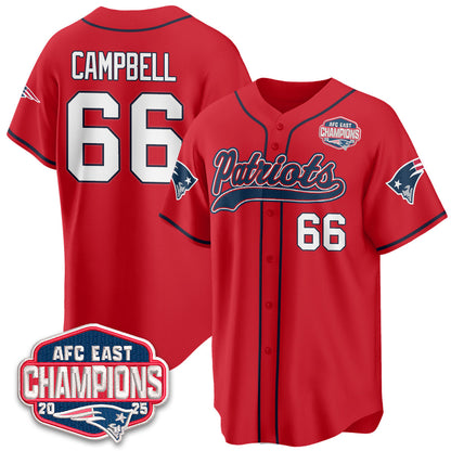 NE AFC East Division Champions Vapor Limited Baseball Jersey - All Stitched