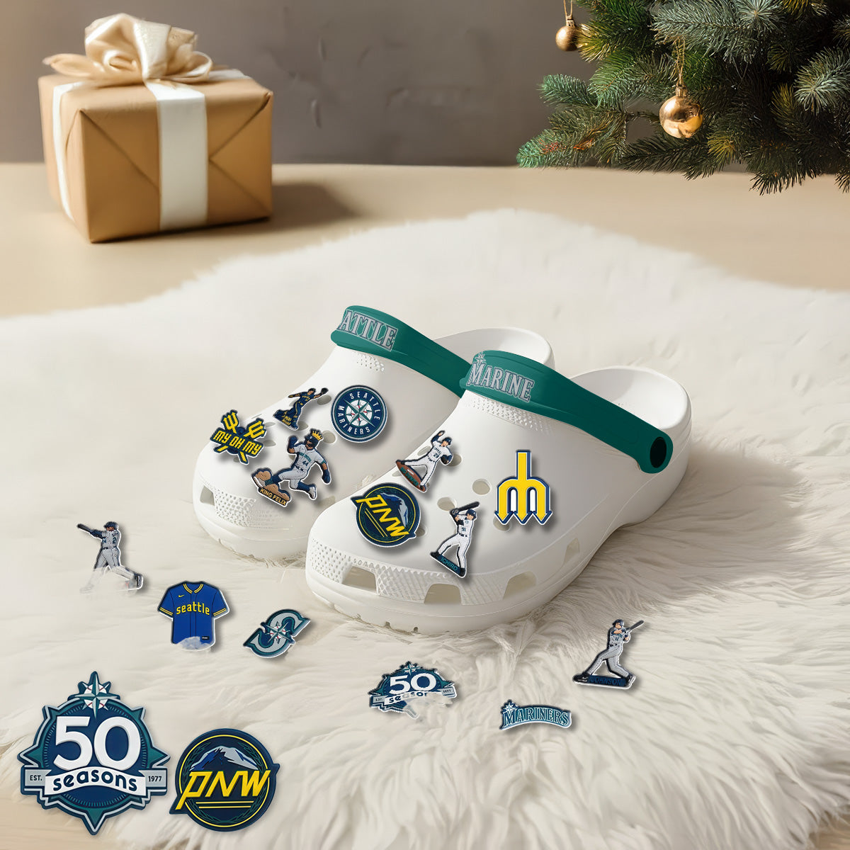 SM 2026 White clogs - Charms Gift Set