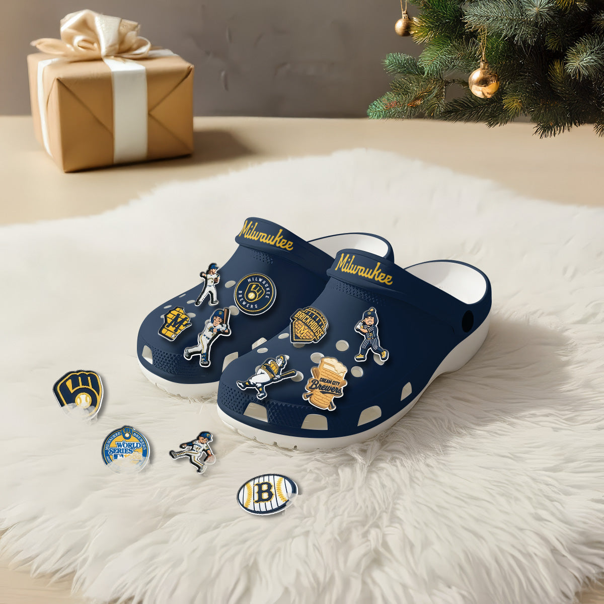 MWB 2026 Navy clogs - Charms Gift Set