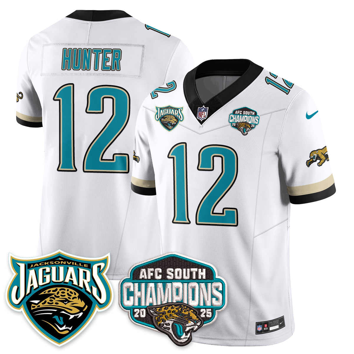DET AFC South Division Champions Vapor Limited Throwback Jersey - All Stitched