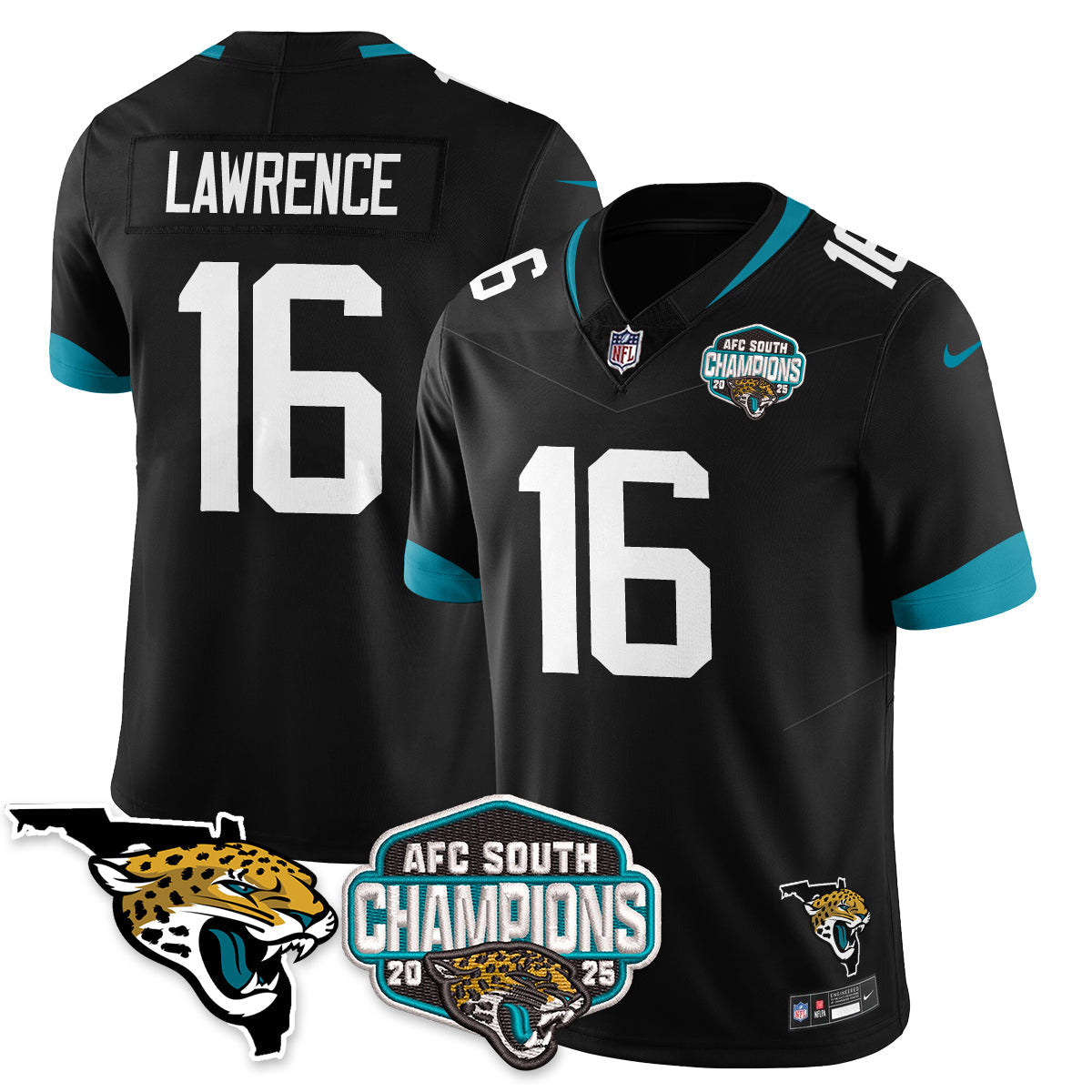 DET AFC South Division Champions Vapor Limited Jersey - All Stitched