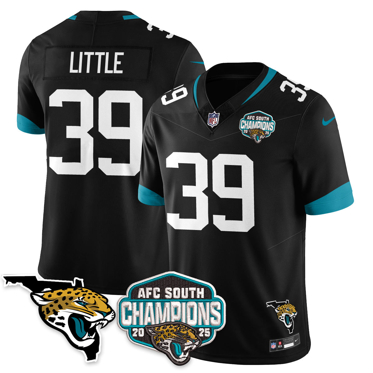 DET AFC South Division Champions Vapor Limited Jersey - All Stitched