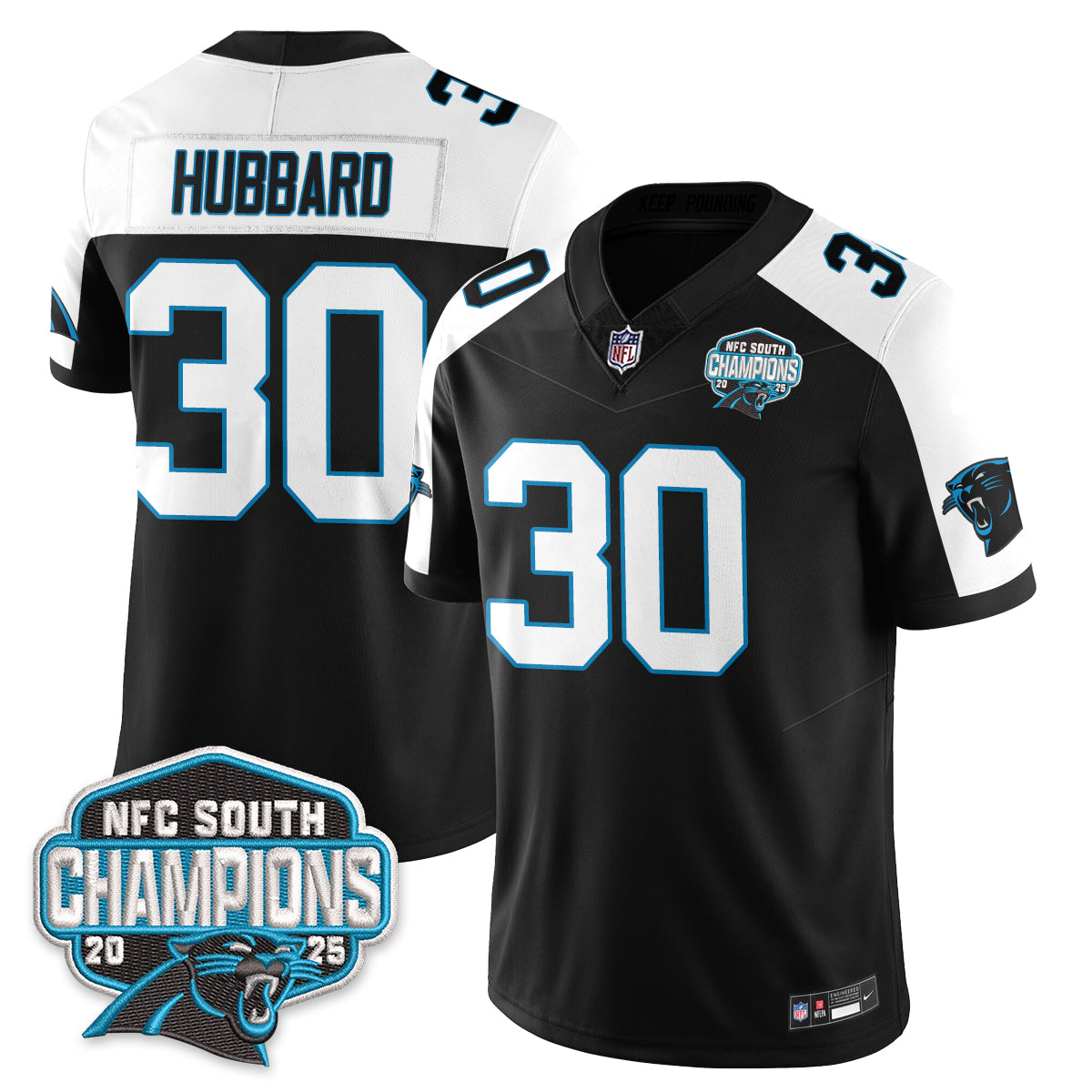 CAR NFC South Division Champions Vapor Limited Jersey n1 - All Stitched
