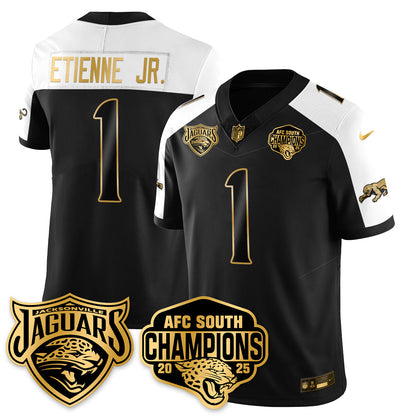 DET AFC South Division Champions Vapor Limited Gold Jersey - All Stitched