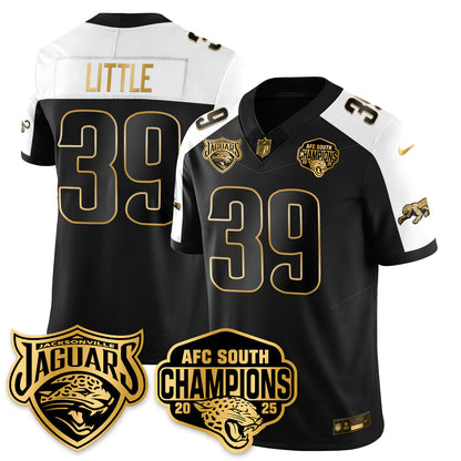 DET AFC South Division Champions Vapor Limited Gold Jersey - All Stitched