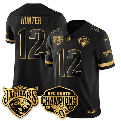 DET AFC South Division Champions Vapor Limited Gold Jersey - All Stitched