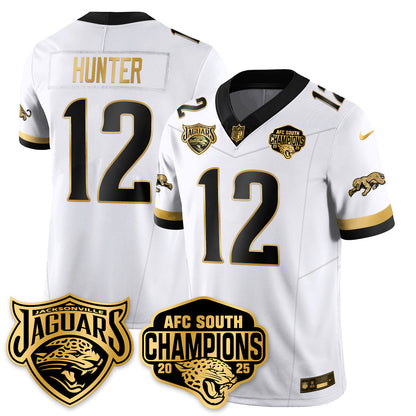 DET AFC South Division Champions Vapor Limited Gold Jersey - All Stitched