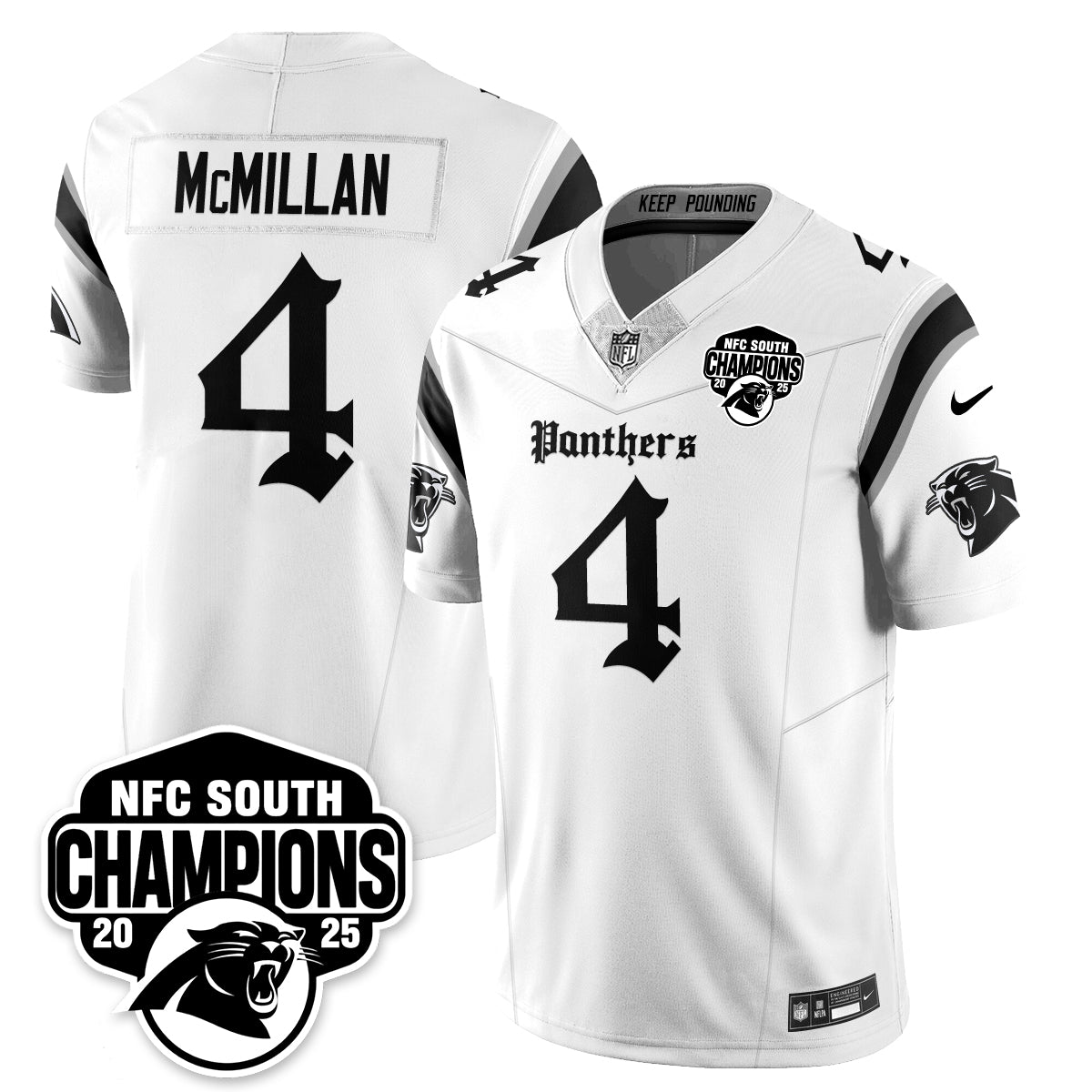 CAR Gothic NFC South Division Champions Vapor Limited Gothic Jersey - All Stitched