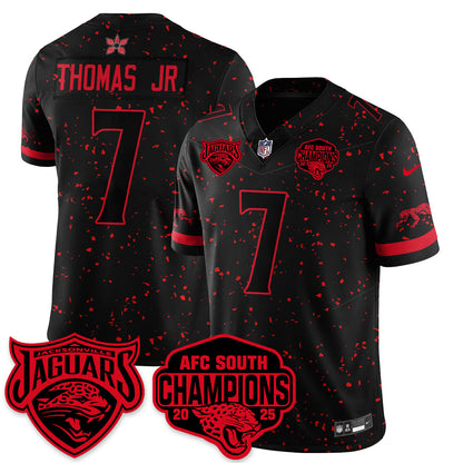 DET Stranger Things AFC South Division Champions Vapor Limited Throwback Jersey - All Stitched