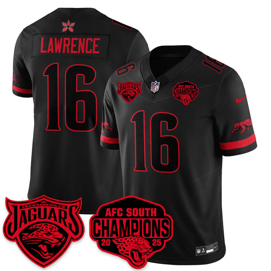 DET Stranger Things AFC South Division Champions Vapor Limited Throwback Jersey - All Stitched