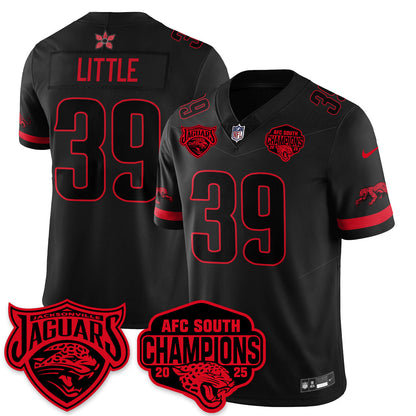DET Stranger Things AFC South Division Champions Vapor Limited Throwback Jersey - All Stitched