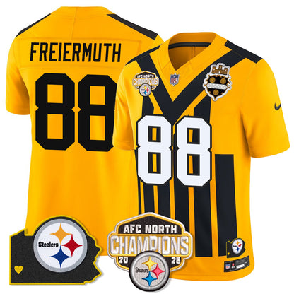 PIT AFC North Division Champions Vapor Limited Jersey N1 - All Stitched