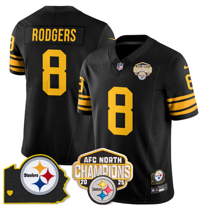 PIT AFC North Division Champions Vapor Limited Jersey N1 - All Stitched