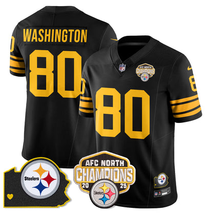 PIT AFC North Division Champions Vapor Limited Gold Jersey N2 - All Stitched