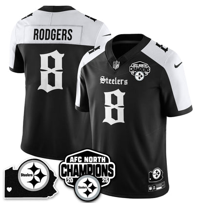 PIT Gothic AFC North Division Champions Vapor Limited Jersey - All Stitched