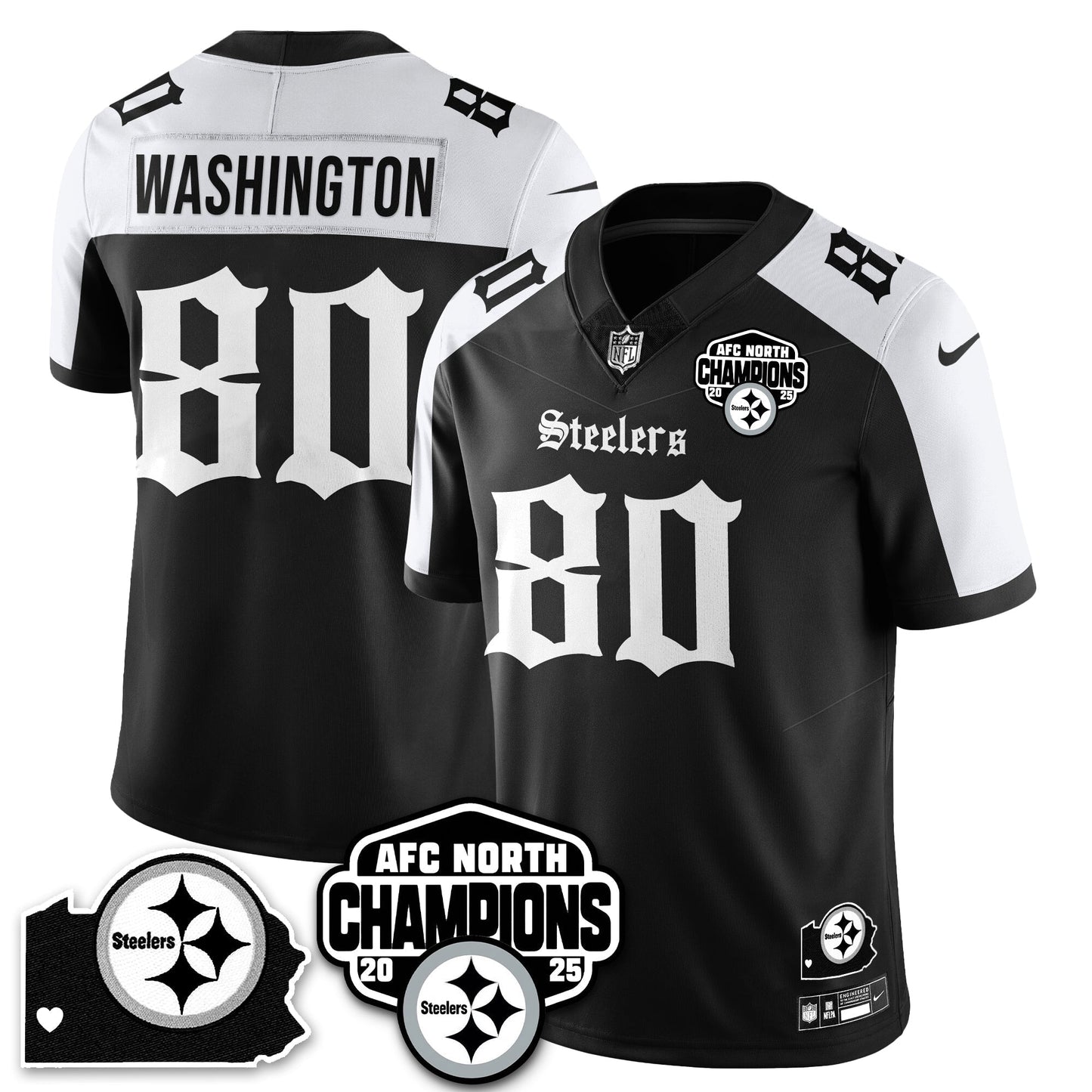 PIT Gothic AFC North Division Champions Vapor Limited Jersey - All Stitched