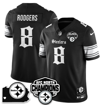 PIT Gothic AFC North Division Champions Vapor Limited Jersey - All Stitched
