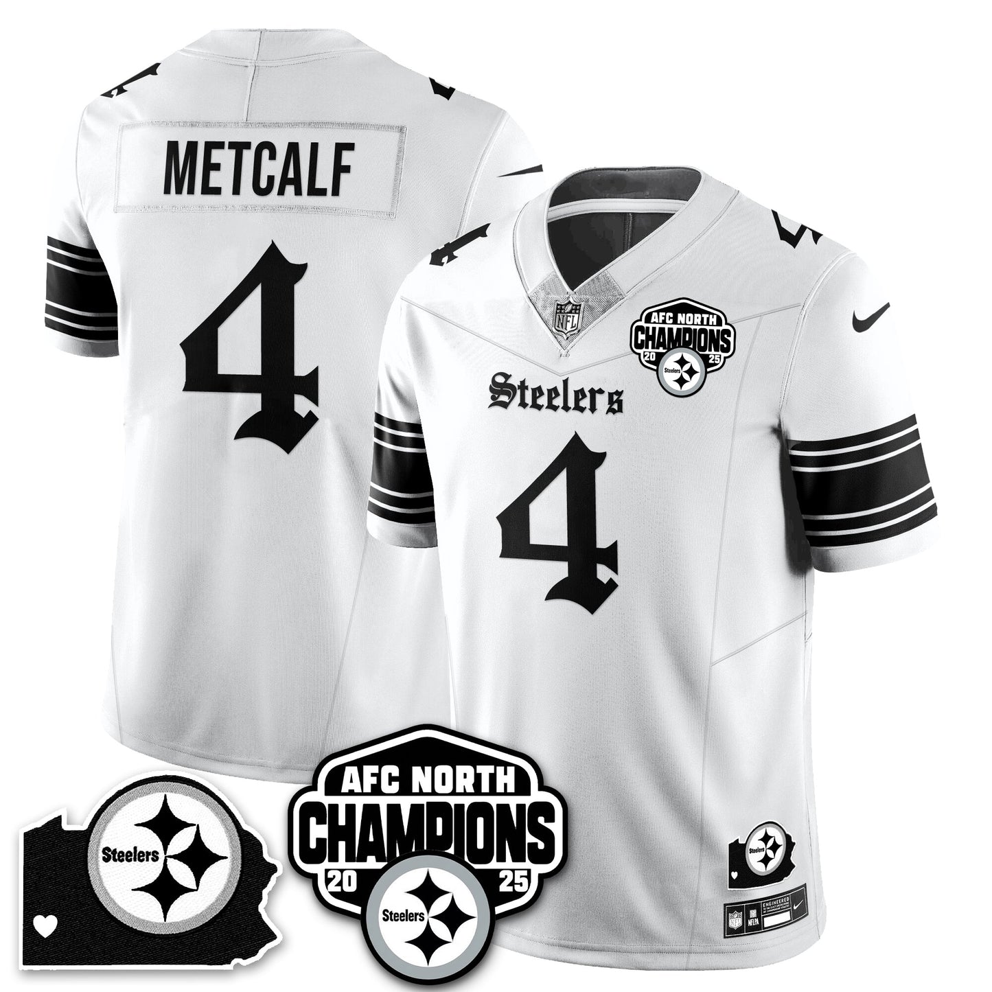 PIT Gothic AFC North Division Champions Vapor Limited Jersey - All Stitched