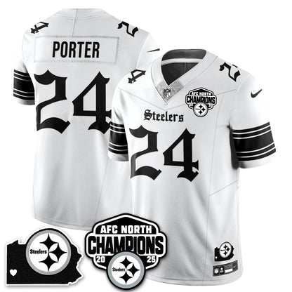 PIT Gothic AFC North Division Champions Vapor Limited Jersey - All Stitched