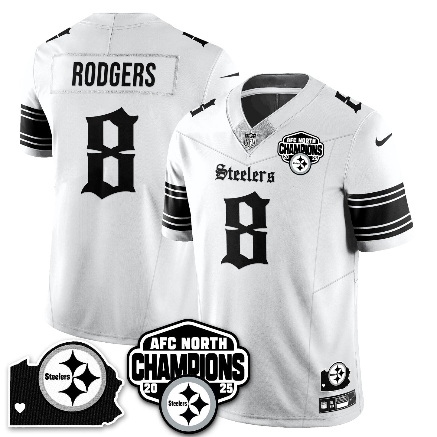 PIT Gothic AFC North Division Champions Vapor Limited Jersey - All Stitched