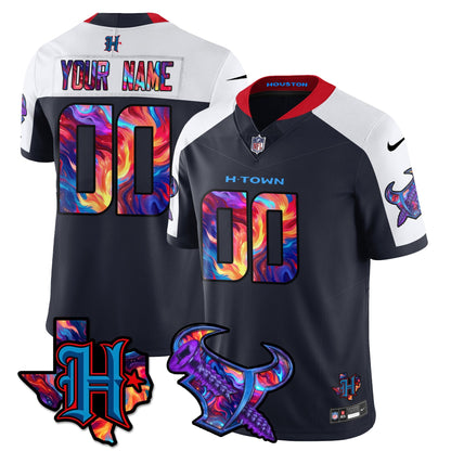 HOU Special Vapor Limited Custom Jersey - All Stitched