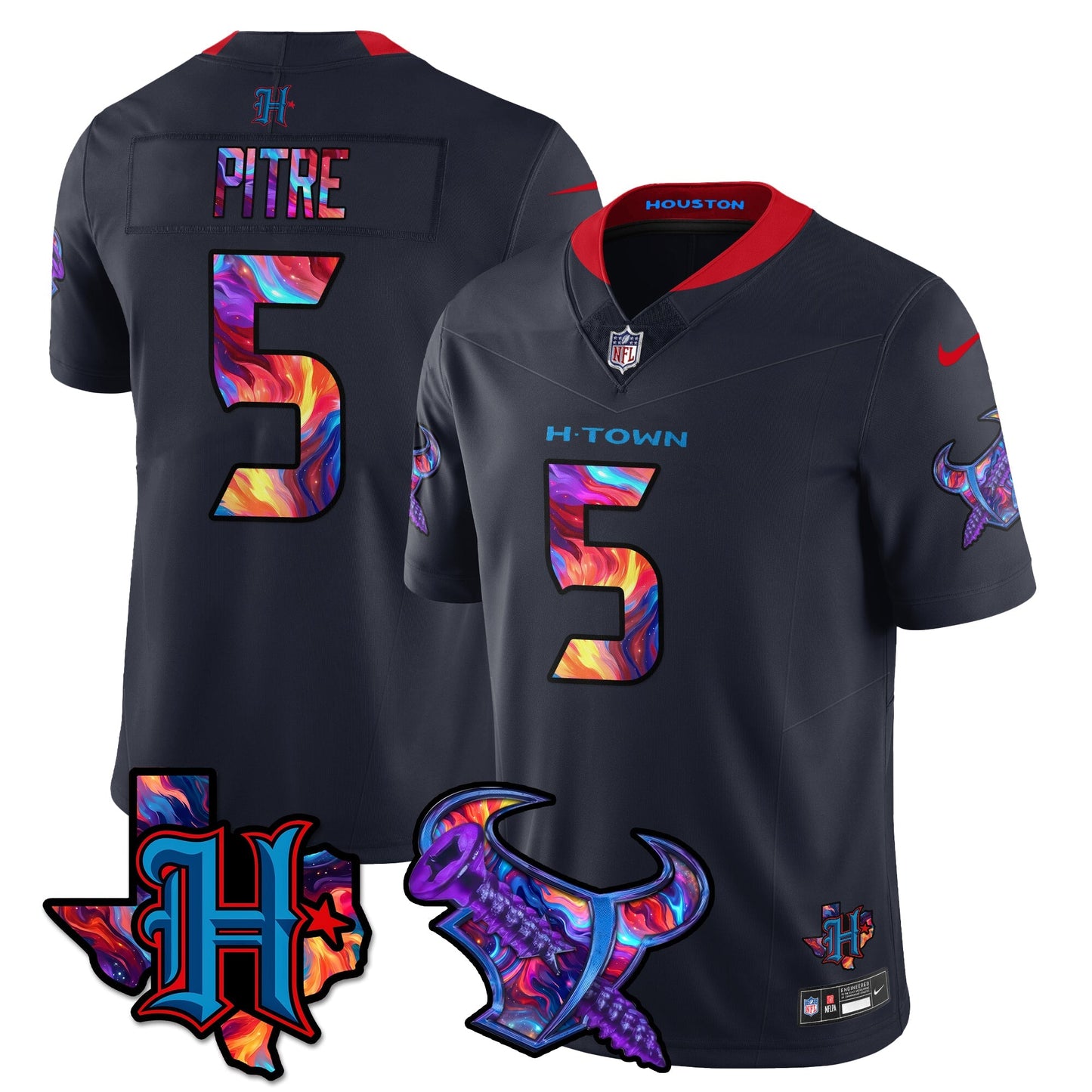 HOU Special Vapor Limited Jersey - All Stitched