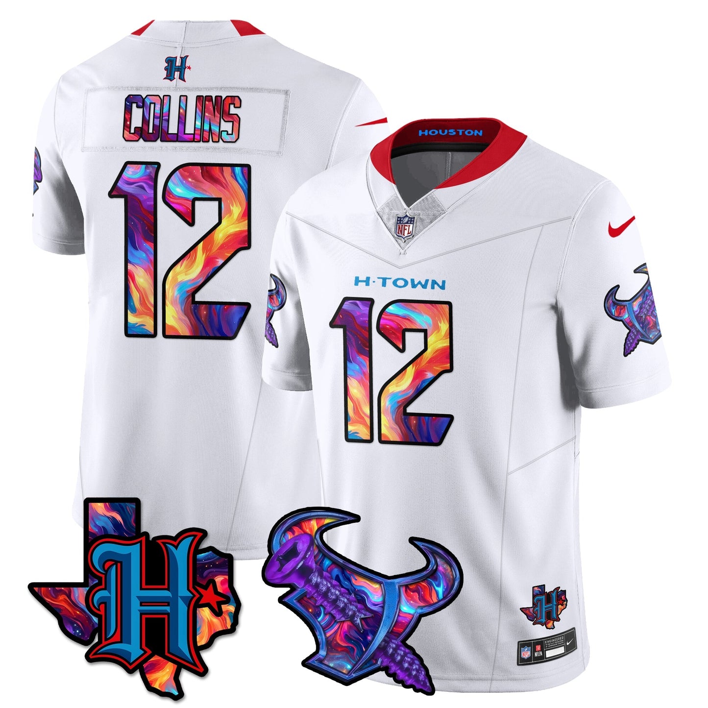 HOU Special Vapor Limited Jersey - All Stitched