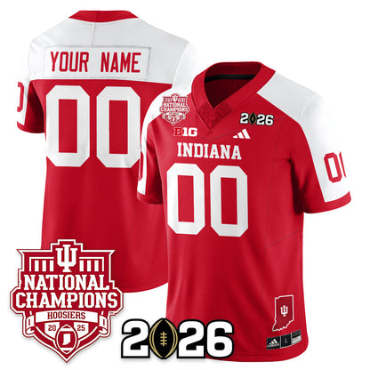 Indiana H Vapor Limited Football Custom Jersey - 2025 National Champions - All Stitched