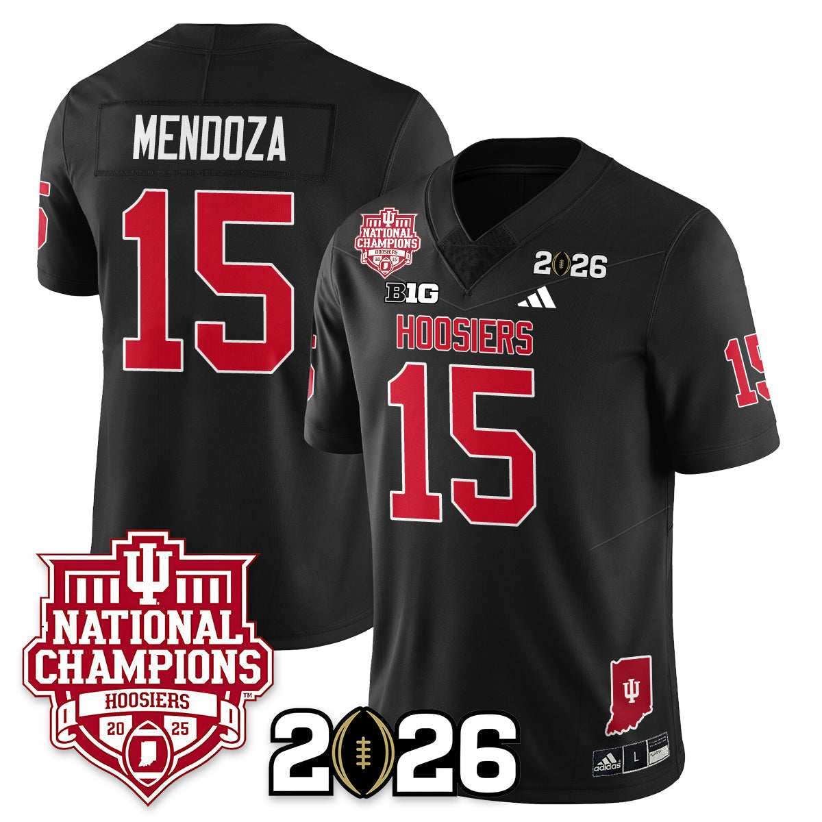 Indiana H Vapor Limited Football Jersey - 2025 National Champions - All Stitched
