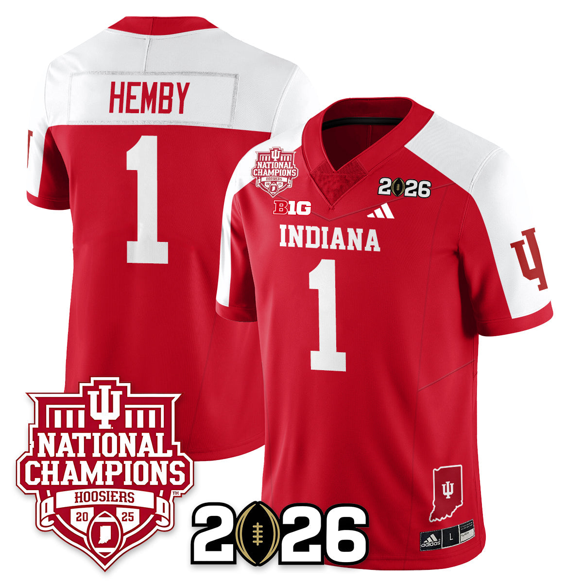 Indiana H Vapor Limited Football Jersey - 2025 National Champions - All Stitched