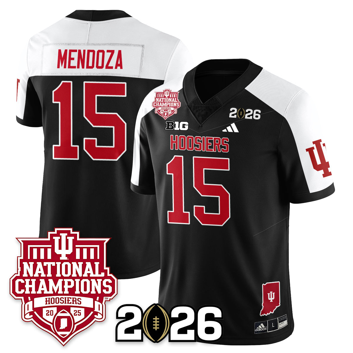 Indiana H Vapor Limited Football Jersey - 2025 National Champions - All Stitched