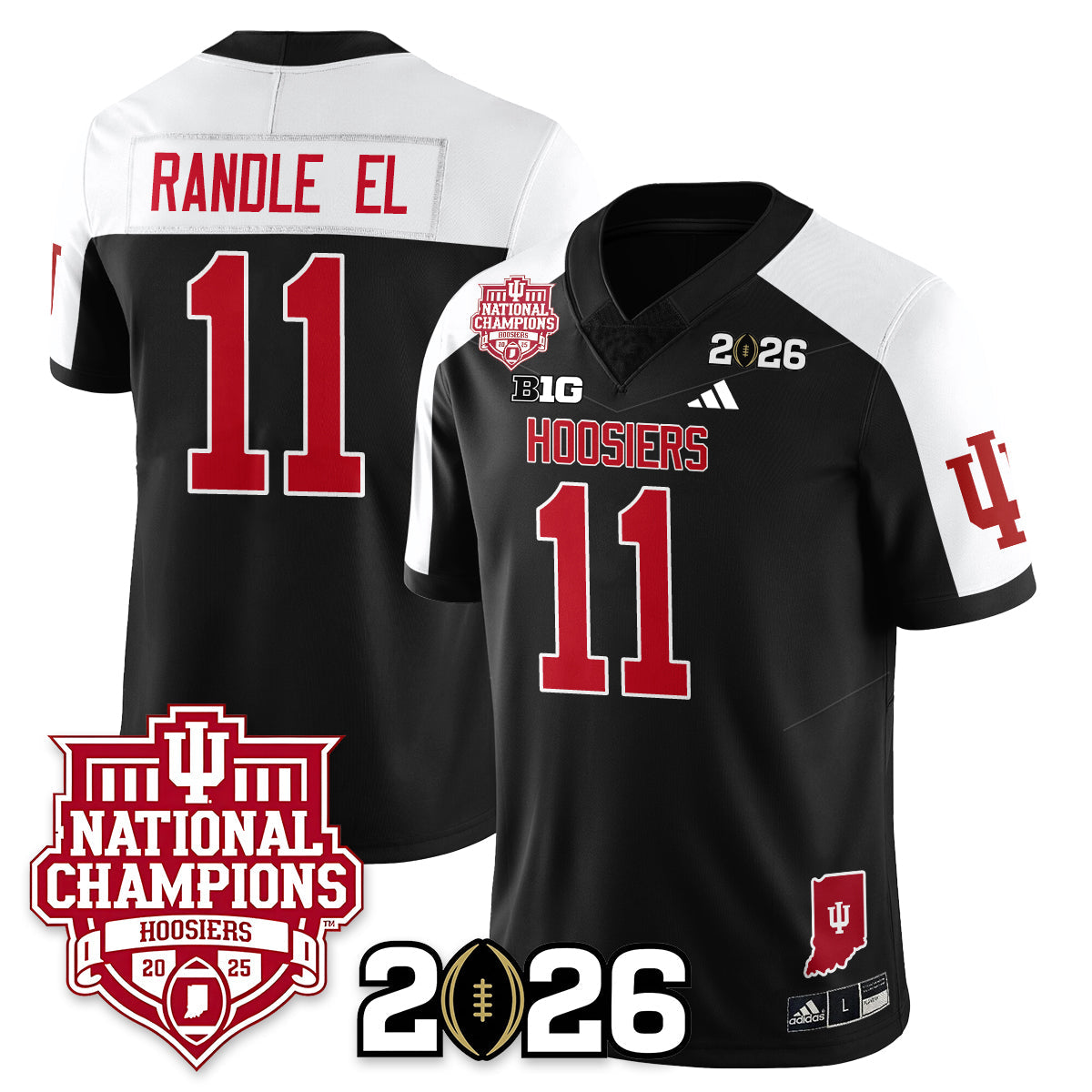 Indiana H Vapor Limited Football Jersey - 2025 National Champions - All Stitched