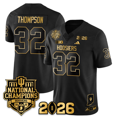Indiana H Vapor Limited Football Gold Jersey - 2025 National Champions - All Stitched