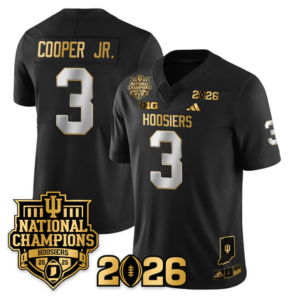 Indiana H Vapor Limited Football Gold Jersey - 2025 National Champions - All Stitched