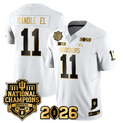Indiana H Vapor Limited Football Gold Jersey - 2025 National Champions - All Stitched