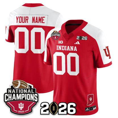 Custom Indiana H Vapor Limited Football Jersey V3 - 2025 National Champions - All Stitched