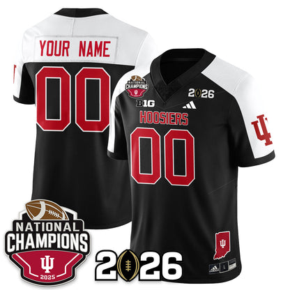 Custom Indiana H Vapor Limited Football Jersey V3 - 2025 National Champions - All Stitched