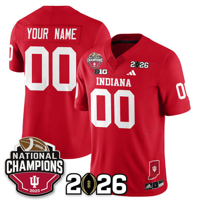 Custom Indiana H Vapor Limited Football Jersey V3 - 2025 National Champions - All Stitched