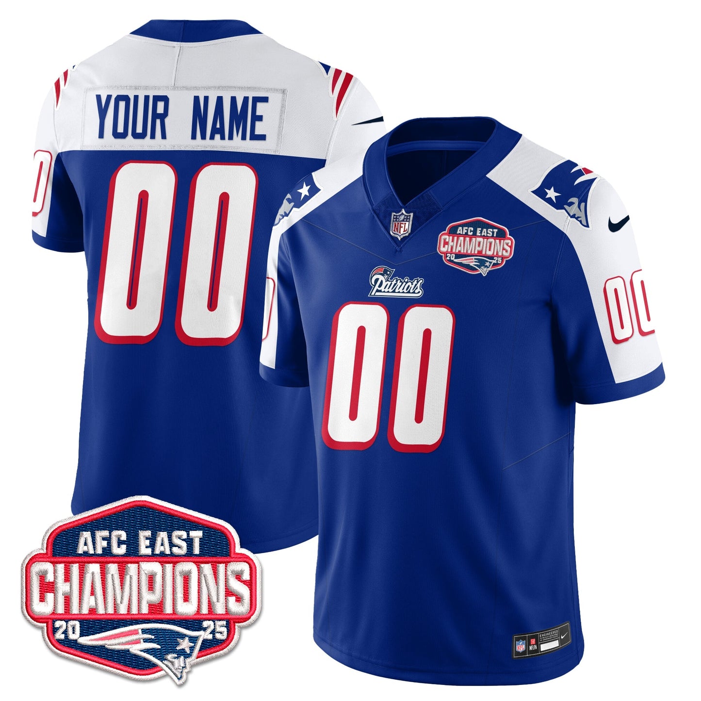 NE 1996 Throwback Limited Vapor Custom Jersey – All Stitched
