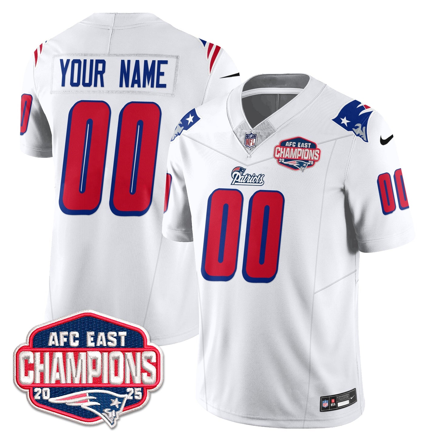 NE 1996 Throwback Limited Vapor Custom Jersey – All Stitched