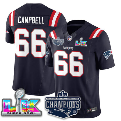 Men' NE 2025 Vapor Jersey - AFC Champions Limited Patch - All Stitched n15