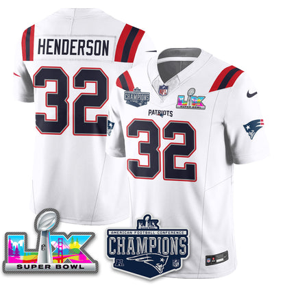 NE 2025 AFC Champions Vapor Limited Jersey - All Stitched