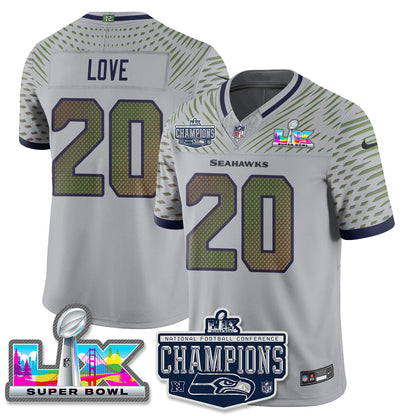 SEA 2025 NFC Champions Vapor Limited Jersey - All Stitched